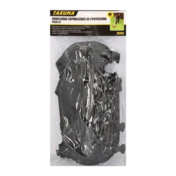RODILLERA - ESPINILLERA DE PROTECCION NEGRAS TAKUMA - Imagen 6