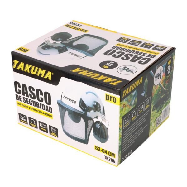 CASCO SEGURIDAD PRO CON VISERA Y PROTECCION AUDITIVA TAKUMA - Imagen 8