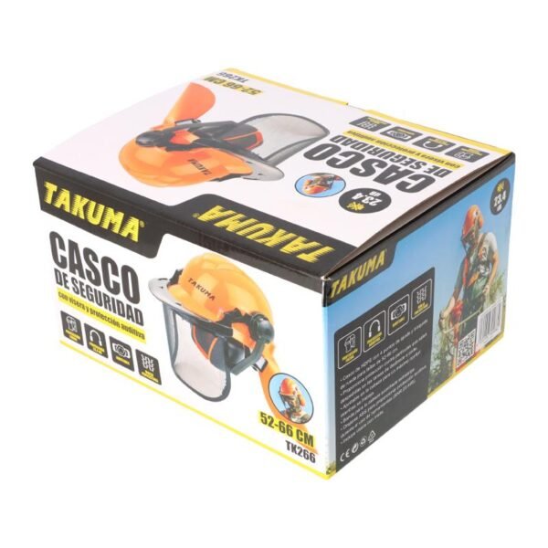 CASCO SEGURIDAD CON VISERA Y PROTECCION AUDITIVA TAKUMA - Imagen 7